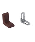 Metal and plastic L-shaped brackets from 20 Pcs Metal And Plastic L Shaped Angle Brackets Set For DIY Projects Sturdy Corner Supports With No Fuss Ea
