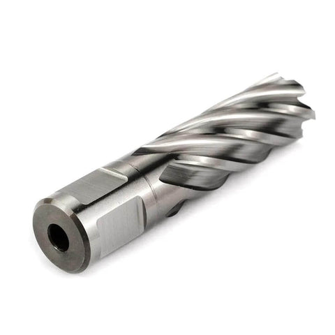 Steel annular cutter with Weldon shank, 3/4 in cutting diameter, 2 in depth, 1 piece