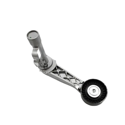 Get Your Mini R55 R56 And R59 Rolling Smooth Again With This Sick Drive Belt Tensioner Pulley, silver and black component.