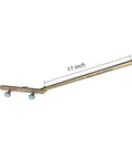 Heavy Duty Stud Mounted Wire Dispenser, 17 inch spool tube, for quick loading of reels, coils, and cables, 300 lb capacity