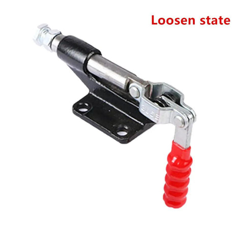 Heavy Duty Push Pull Toggle Clamp 500Lb Capacity, 90 Degree Operation, 32mm Plunger Stroke, Quick Release, Adjustable Clamp For Woodworking Jigs And Fixtures, Welding, Crosscut Sled And CNC Machining in loosen state