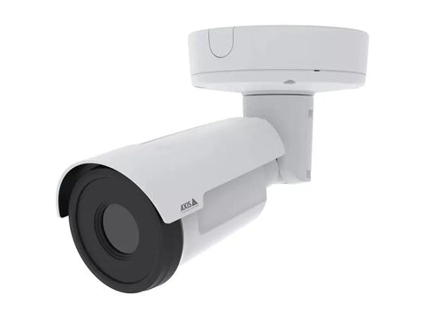 Hella Crisp Network Camera For Remote Surveillance With Motion Detection And Wired Connection Featuring F1.0 Aperture And 800X600 Resolution side view of white camera with lens.