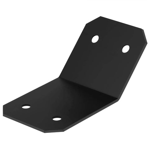 Eight Pack 45 Degree Angle Brackets For 6x6 Posts Pergola Gazebo Lumber Connector 11 Gauge Steel Powder Coated with holes