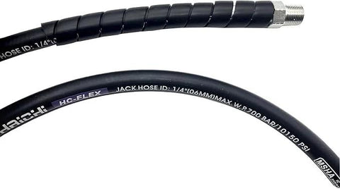 Heroson Hydraulics hydraulic hose assembly, black, 1/4 in ID, 6.6 ft, 3/8 in NPT ends