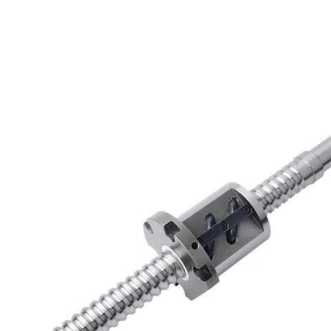 Upgrade Your Heavy Duty Machining Setup With This Slaying 2500mm Block 5010 Ground Linear Guide And 600mm Lead Ball Screw Nut Kit For Serious DIY Projects close-up steel ball screw nut on threaded rail