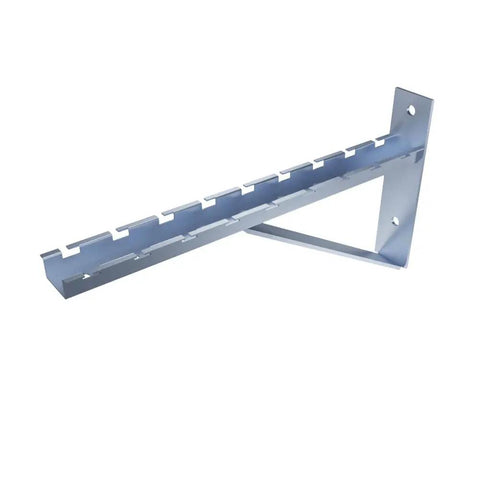 Electro Zinc Plated Triangle Wire Mesh Cable Tray Bracket Silver Steel Wall Mount 400mm 2 Pack Heavy Duty Easy Install Corrosion Resistant