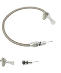 31 Inch Stainless Steel Flexible Transmission Oil Dipstick for Cars, Engine Oil Level Gauge, long reach braided hose