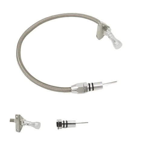 31 Inch Stainless Steel Flexible Transmission Oil Dipstick for Cars, Engine Oil Level Gauge, long reach braided hose