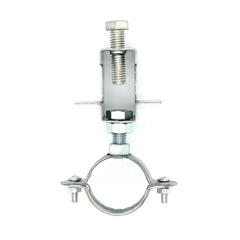 Heavy Duty Conduit Hanger Kit With Beam Clamp And Pipe Support Bracket For I-Beam Install, 1-1/4 Inch Cable Clamps, Galvanized Steel
