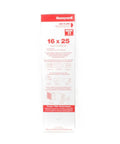 16 x 25 x 4 MERV 11 Media Air Filter packaging for home HVAC systems, highlighting size and filter performance details.