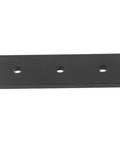 Beefy Heavy Duty Aluminum Alloy Joint Plate With 3 Holes Mending Flat Bracket for Furniture, rustproof and durable, top view.