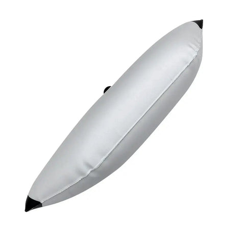 Inflatable Outrigger Stabilizer For Kayak And Canoe, Lightweight Portable Float With Paddleboard Style, Adds Serious Stability For Fishing, Paddling, And Standing, Easy Inflate And Quick Install, White shown from side angle