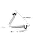 5 Pack Stainless Steel V Shaped Pool Pole Clips With Easy Push Button Snap Attachments For Secure Net Installation And Durable Connection