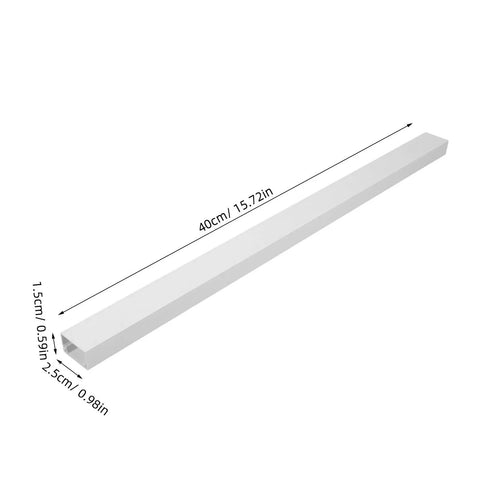 Self Adhesive Cable Raceway Pvc Cord Cover Peel And Stick Wire Organizer 40cm white strip for tidy cable concealment.