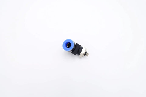 Push To Connect Fitting For One Quarter Inch Tube OD X 10-32 UNF Male Thread Pneumatic Elbow 90 Degree Swivel Quick Connect For Air And Water Lines No Hassle Install Ellipse Release Ring Stainless Steel Locking Claw Pack Of Five
