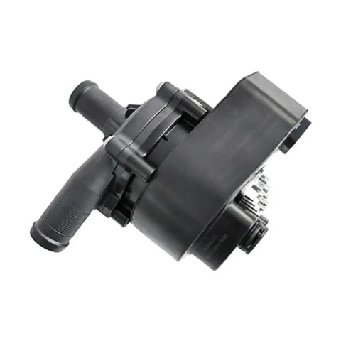 Heavy Duty Auxiliary Water Pump For Tesla Model S 2016 To 2020 Direct Drop In Helper Heating Circulator Replacement 106747300H, black plastic design.