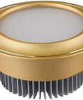 WKNHHL Recessed Lighting Housing Trim Kits Ultra Slim Ceiling Panel Light Round Led Recessed Pc Gold Aluminum with clips for installation