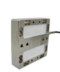 Side view of high precision 3 and 6 axis force sensor load cell for robotic arms, 5 to 100N range, industrial grade, high temperature tolerance