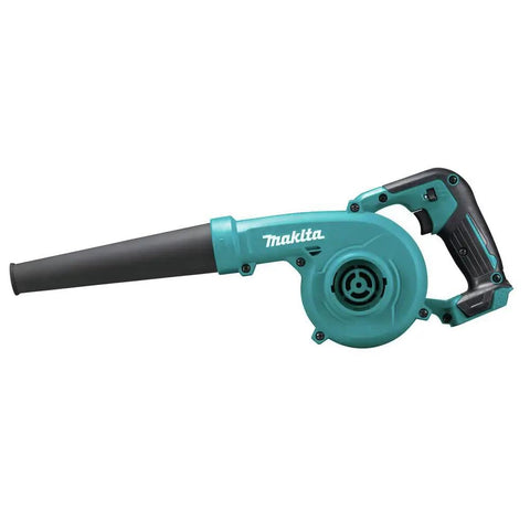 Compact Cordless Leaf Blower Delivering Hella Powerful 167 Mph Airflow And Variable Three Speed Control Built For Zero Hassle Yard Cleanup Ultra Lightweight Tool Only Package For Quick Pros side view of lightweight leaf blower in teal color.