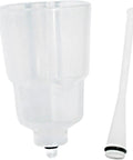 Hydraulic Mountain Bike Brake Bleed Kit With Mineral Oil Funnel Set, lightweight white plastic components for easy carry repair.