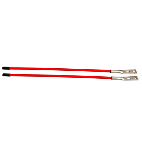 Red 27 Inch Snow Plow Marker Blade Guides Kit With Internal Steel Wire And 304L Stainless Steel Joint shown horizontally.