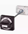 Main Switch Kit Replacement Handle For NZM1-XHB Circuit Breaker, 1 Piece, heavy-duty part shown installed on panel
