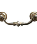 Vintage Look Bail Drawer Pulls With Classic Retro Vibe, 4-1/4 Inch Center-to-Center Dresser Pulls, Antique Silver Cabinet Hardware