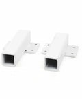 White Wall Bed Springs Mechanism Hardware Kit With Twin Hinge For Horizontal And Vertical Bed Installations Latch Hinges Beefy Heavy Duty Steel Components Easy Assembly 1 Piece Starter Kit steel components close-up