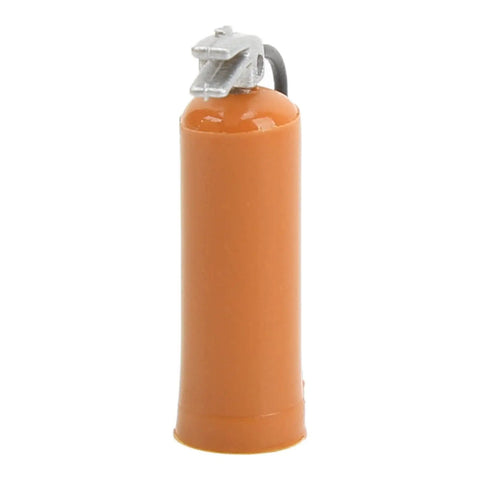 Legendary Scale Model Fire Extinguisher For 1/18 And 1/24 Rc Cars Fresh Plastic Decor Sick Badass Setup For Axial Scx24 Jato Redline Orange Snap Fit Heavy Duty Upgrade, single unit in bright orange.