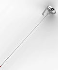 16 Inch Long Stem Deep Fry Thermometer With Pot Clip Two Pack Instant Read 2 Inch Dial Meat Thermometer For Deep Fry Turkey Grill Candy Coffee And More Your Go To BBQ And Grill Ready Multi Purpose Kitchen Tool, side angle view showing stem and dial