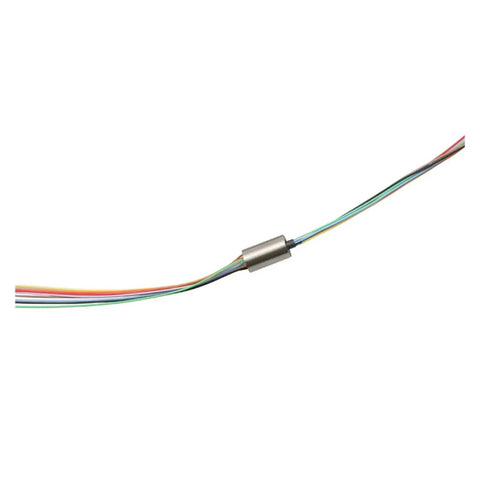 Slip Ring Rotary Joint 6mm Diameter 4CH 8CH Conductive Slip Ring 1A 1.5A 360 Degree Rotation Connector For Cameras Robotics Test Gear And Rotating Platforms Gold Contact Points For Stable Signals, 6mm body with multicolor wires