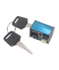 Grab Some Rad Headstock Faucet Tap Lock Key Sets To Fit CG125 Sky Blue Motorbikes Pit Or Quad And Secure Handlebars Solid As Steel During Night Rides Or Off Road Sessions When You Are Out Having Fun With Homies Daily Too. Blue metal headstock tap lock with two keys