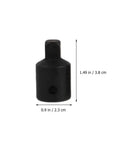 Premium Black Steel Ball Socket Converter Set For Heavy Duty Jobs, Perfect Adapter Kit To Connect Wrenches Of Different Sizes With Durable Design And Strong Bearing Capacity For Any Tough Mechanic Task. 1.49 in x 0.9 in black steel adapter