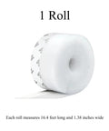 Heavy Duty Self Adhesive Foam Weather Stripping Tape For No Fuss Quick Setup to Kick Out Cold Drafts, 16.4ft long roll.