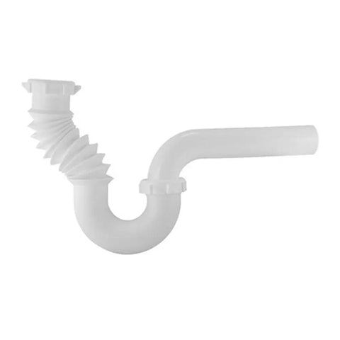 FlexTRAP Expandable P Trap Universal Drain Connector Fit 1 1/2 Inch Or 1 1/4 Inch With 1 1/2 Inch Reducing Gaskets, Flexible Tubing