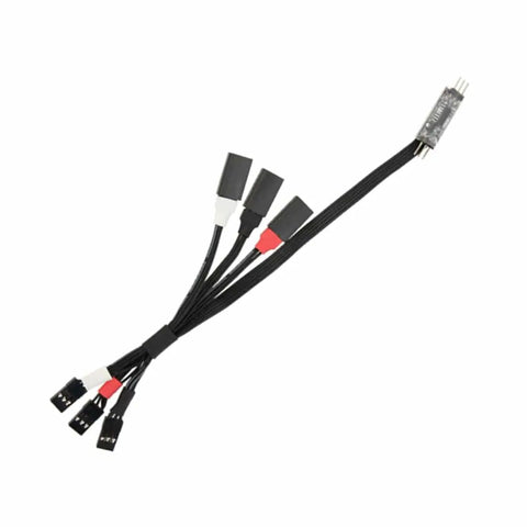 Four Wheel Steering 4WS Control Board And Servo Cable Upgrade Kit For 1 24 SCX24 1 10 DVC10 1 18 TX4M Black Includes Dual Channel Wiring Guide