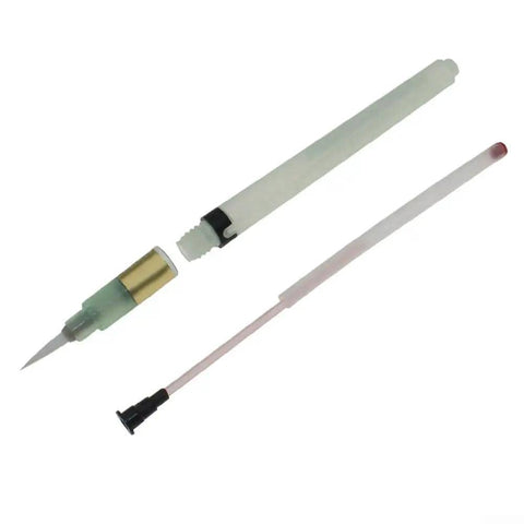 Paste Soldering Pen With Soft Brush Tip For BON-102 Plastic Welding Tool, transparent plastic body, brush tip visible