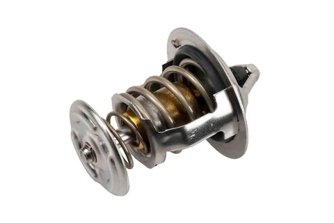 GM Original Equipment 131-160 187 Degree Engine Coolant Thermostat With Seal, close-up view of durable metal construction.