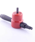 Drill attachment nibbler for flat and corrugated sheet metal up to 14 gauge safe burr-free cut versatile 360-degree cutting