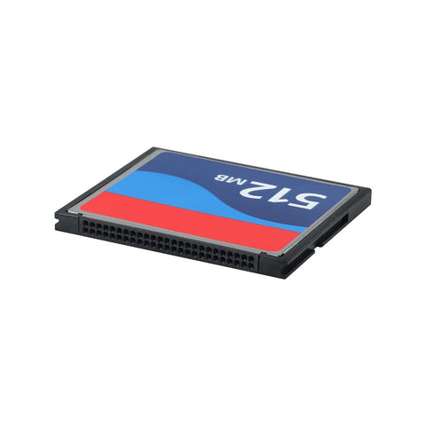 Rock Solid Compact Flash Type I 512 MB Memory Card with rugged design for digital cameras and CNC machines.