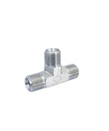 Heavy Duty Hydraulic Transition Fittings British Thread Sizes Internal Cone Tee Joint High Pressure C Type Pipe Connector For Industrial Use Or DIY Projects Runs Smooth As Butter Saves Money And Time Perfect For Professional Work, silver metal T fitting