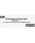 Box of Two Foot LED Tube Lights Plug And Play 20W Equivalent For T8 And T12 Fluorescent Fixtures 24 Inch Replacement Daylight 5000K 12 Pack
