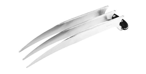Stainless Steel Wolverine Claw Cosplay Props Set For Adults With Three Realistic Claws Each 9.45 Inches Long 0.83 Inches Wide
