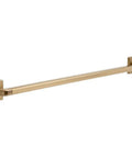 36 Inch Champagne Bronze Wall Mount Bath Bar With Concealed Mounting, Heavy Duty 500 Pound Support, shown with square flanges
