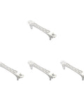 4 Piece Quadcopter Frame Kit With Nylon Construction, Easy Install, Durable Drone Frame Arms For DIY Projects, White Color