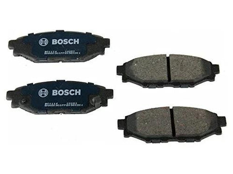 Bosch BC1114 QuietCast rear ceramic brake pad set, four pads, blue-branded friction surfaces