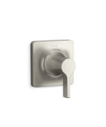 Venza MasterShower Transfer Valve Trim with Lever Handle in Vibrant Brushed Nickel for Single Handle Bathroom Faucet Wall Mount