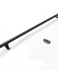 Slick Rolling Library Ladder Hardware Kit In Satin Black With Heavy Duty Casters Wrought Iron Track, steel rail with mount.