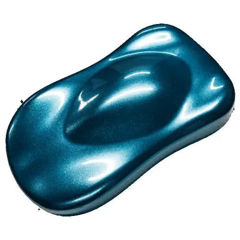 Top Notch Light Blue Pearl Auto Paint Basecoat Midcoat Gallon Ready To Roll With Included Reducer for a shiny color sample