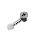 100 Pack Three In One Eccentric Wheel Screw Fastener Connectors For Wardrobe And Furniture Thickened Rock Solid Heavy Duty Steel Cam Locks